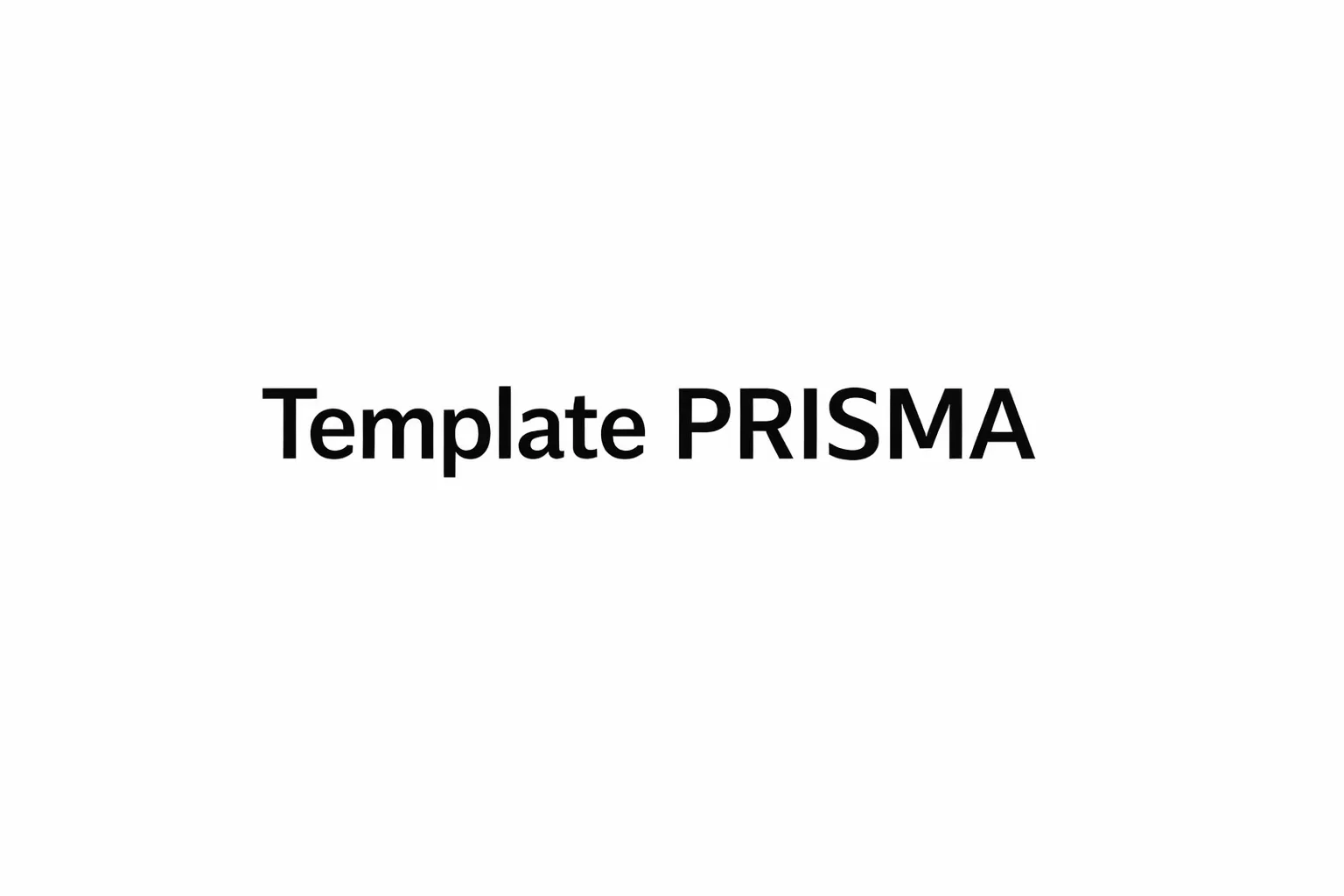 Template Flow Diagram PRISMA