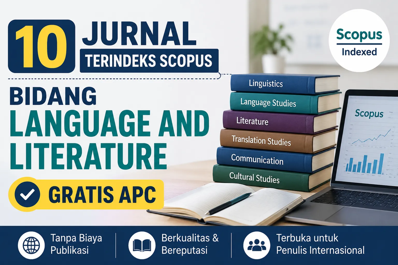 10 Jurnal Terindeks Scopus Bidang Language and Literature Gratis APC