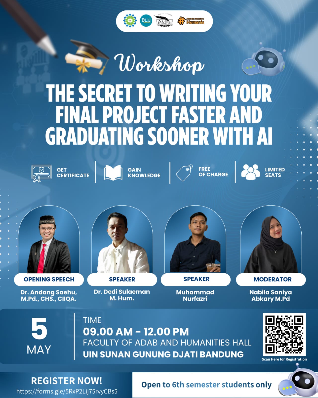 Pembicara dalam workshop AI for Research