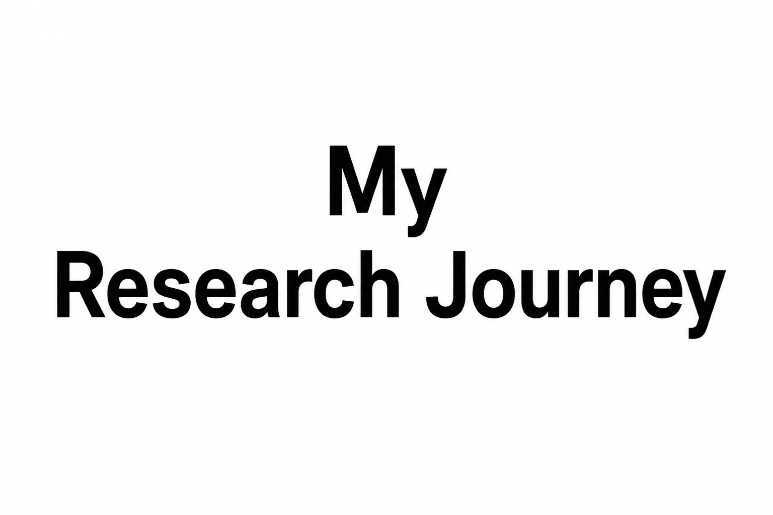 My Academic Writing Journey